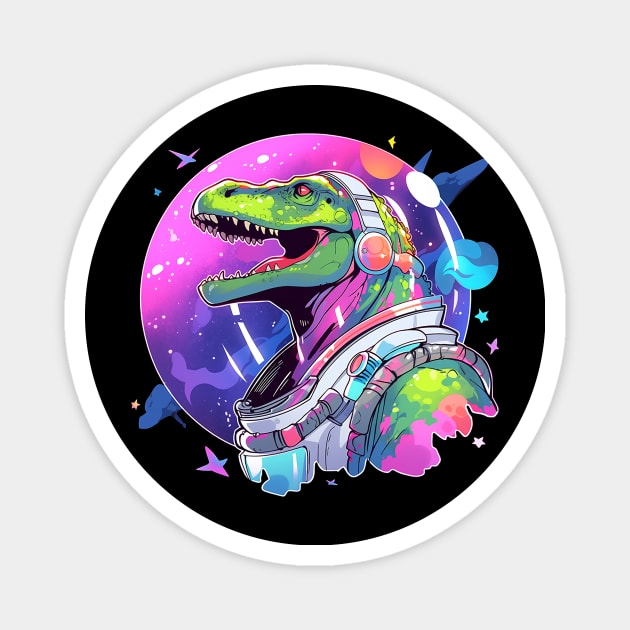 space dino Magnet by piratesnow